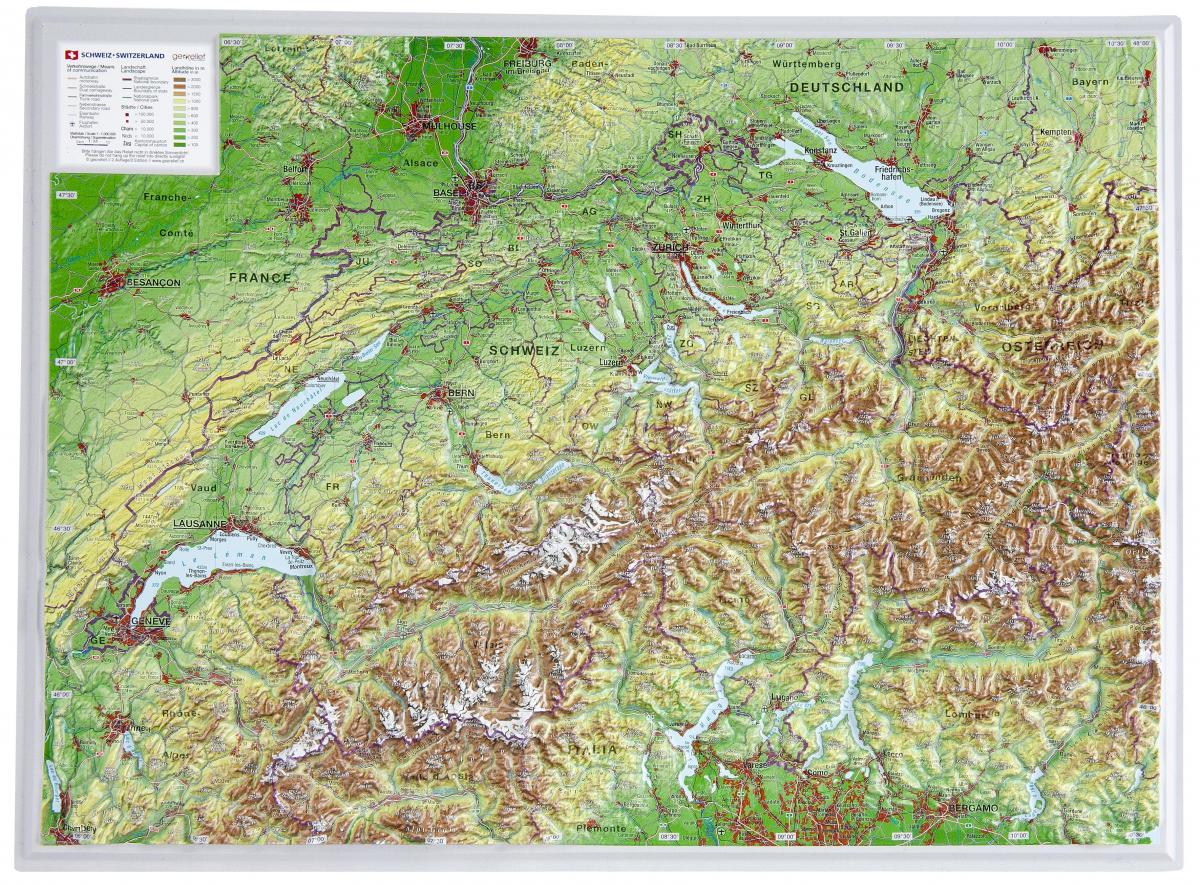 mapa suitza 3d