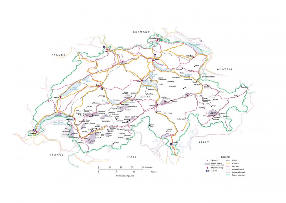 suitza erakargarri mapa