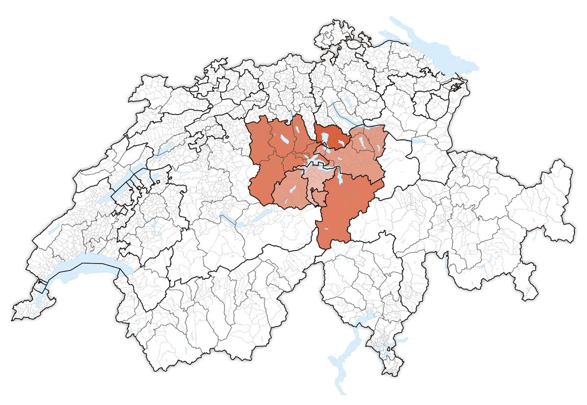 mapa central suitza 