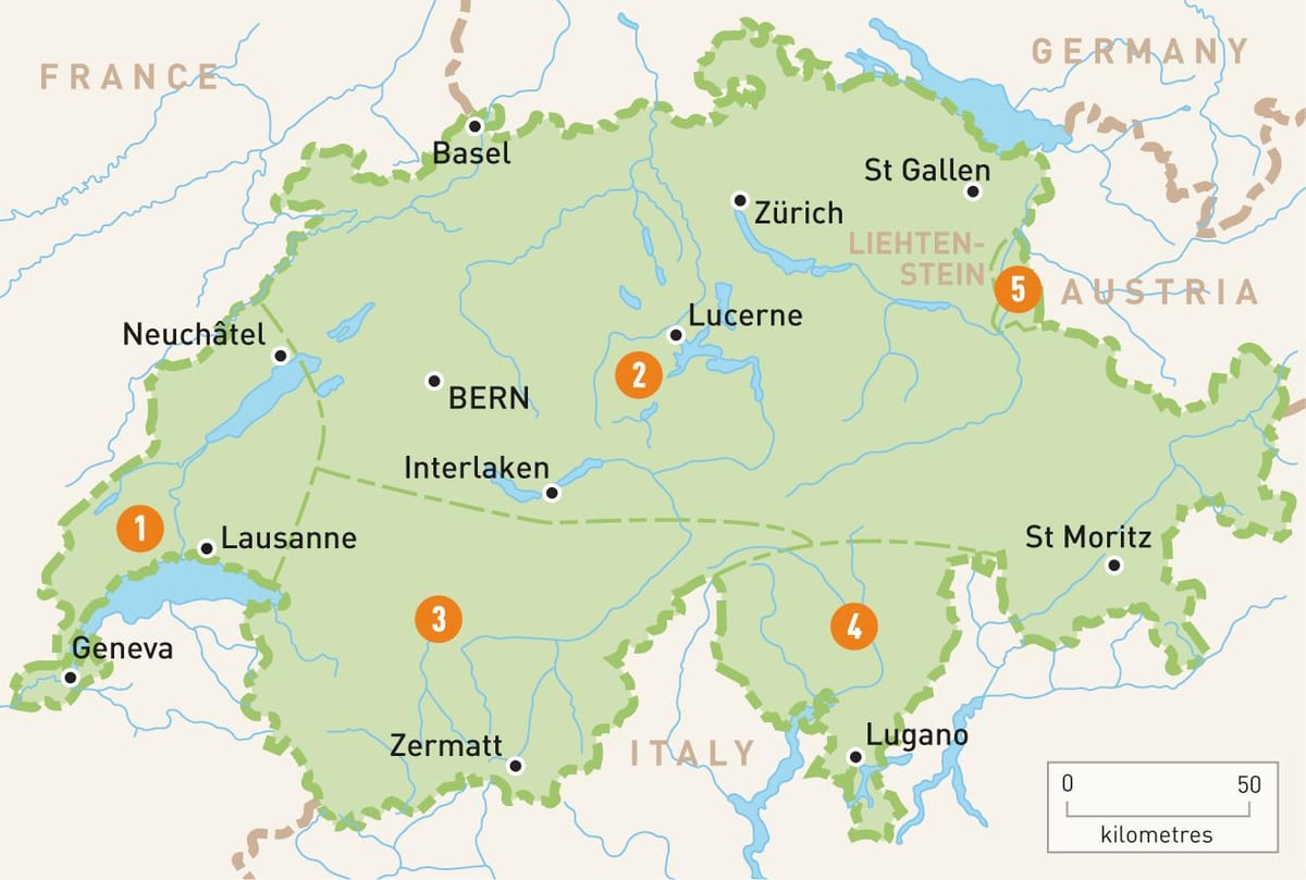 mapa suitza eskualde