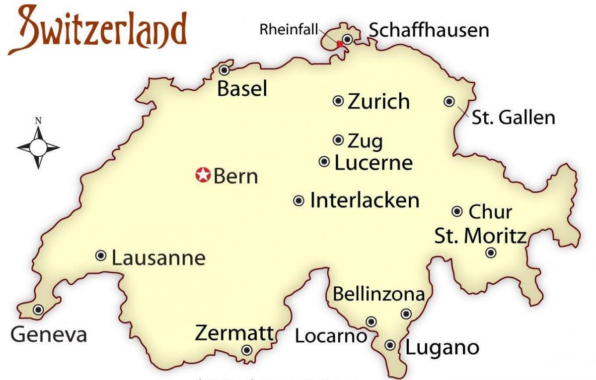 mapa suitza hiriburua 