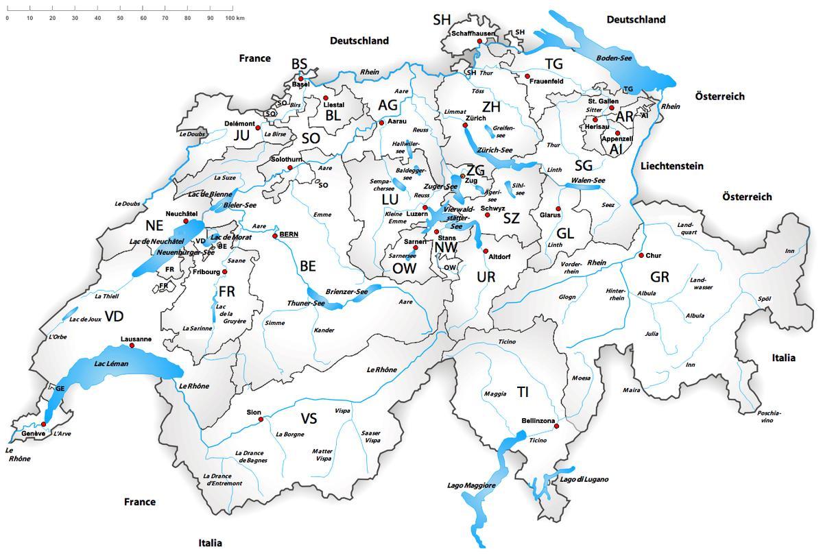 suitza ibaien mapa