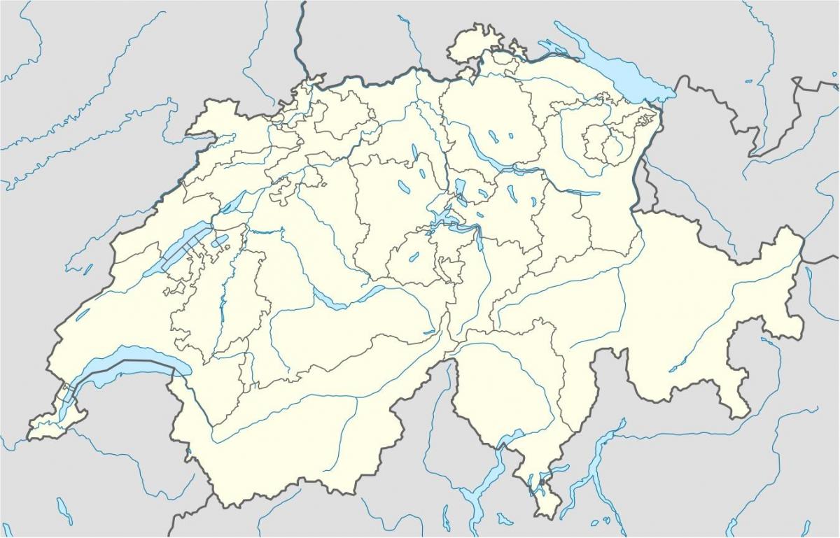 mapa suitza mapa bektorea