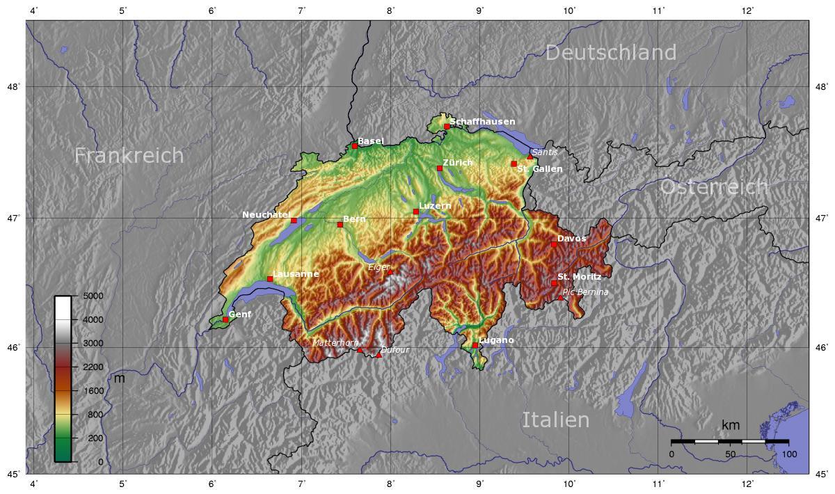 topo mapa suitza