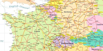 Mapa eurail mapa suitza