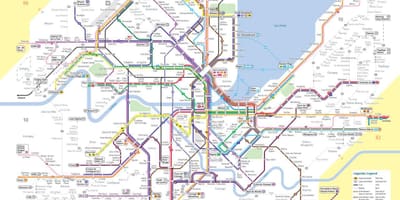 Mapa genevan (suitza) autobusa