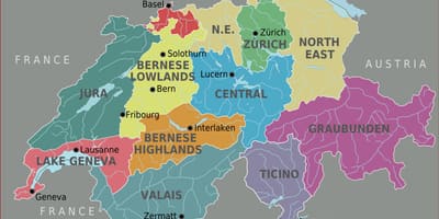 Mapa hiria mapa zurich, suitza