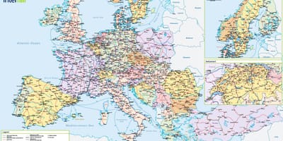 Mapa interrail suitza 