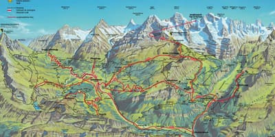 Mapa ibilbideak mapa suitza