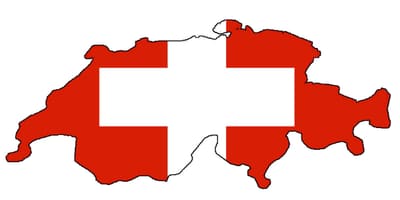 Mapa suitza bandera