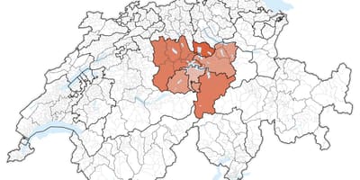 Mapa central suitza 