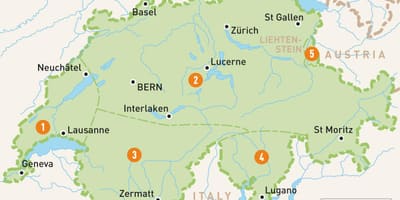 Mapa suitza eskualde