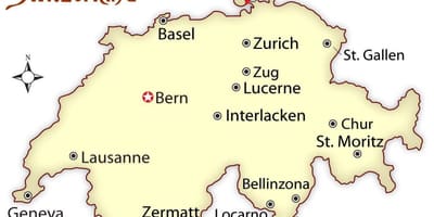 Mapa suitza hiriburua 