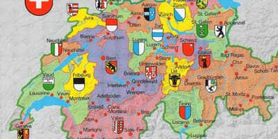 Mapa turistikoa mapa zurich, suitza